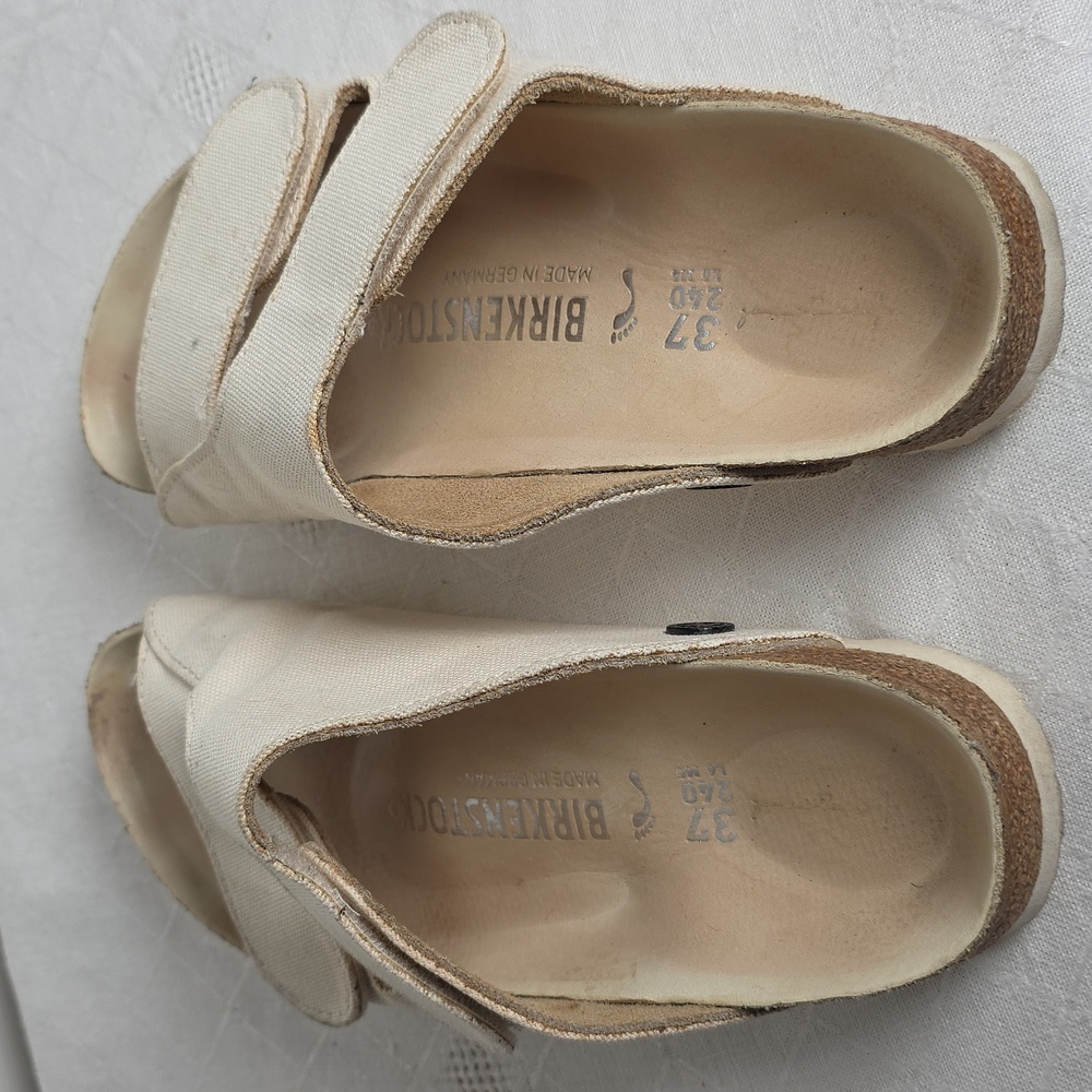 Birkenstock Toogood Forager Canvas Cream Women's Sandals Size 37 - Picture 12 of 17